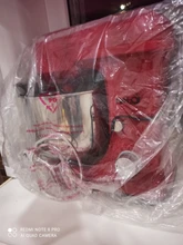 Tazón de acero inoxidable con motor de 4,5l CC, mezclador planetario silencioso, soporte de alimentos de 6 velocidades para cocina, mezclador de crema, batidor de huevos, batidora de masa