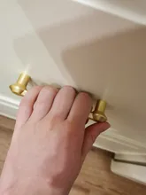 KAK Zinc Alloy Pearl Gold Cabinet Knobs Kitchen Door Handles Drawer Cupboard Door Handle