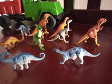 10 unids/lote Mini modelo de dinosaurio de los niños juguetes educativos pequeña simulación Animal figuras juguetes de los niños para niño regalo
