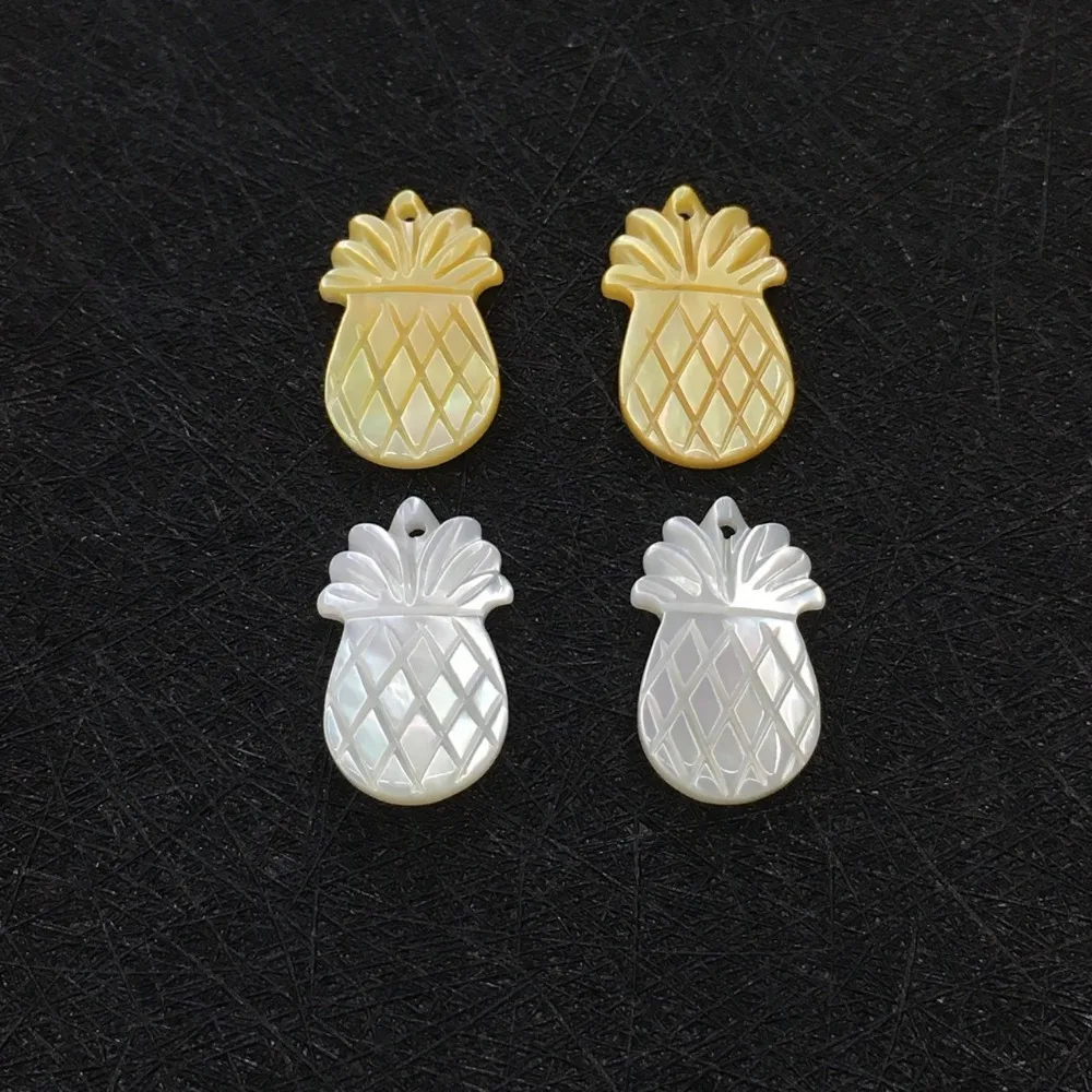 20PCS Factory Price Wholesale Pineapple Shape Genuine Loose Mother of Pearl Beads Shell Jewellery Gift Food Design | Украшения и