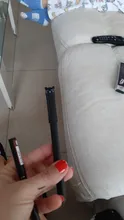Delineador de ojos líquido negro para mujer, delineador profesional de larga duración, resistente al agua, de secado rápido, lápiz, herramientas de belleza, 1 ud.