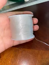 CHONGAI-cordón elástico de cuentas de cristal, cuerda blanca de 1,0mm, hilo para collar, pulsera, accesorios de joyería, decoración, 45M