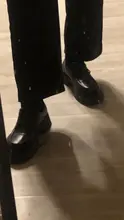 Zapatos de cuero pequeños británico para mujer, tacones de plataforma sexys, de suela gruesa Retro, con cordones, para otoño, 2021