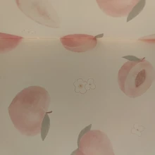 Kawaii stationery collection-Conjunto de papelería con peach para verano, pequeño bolígrafo con hebilla magnética, cinta con calendario de Cuenta regresiva