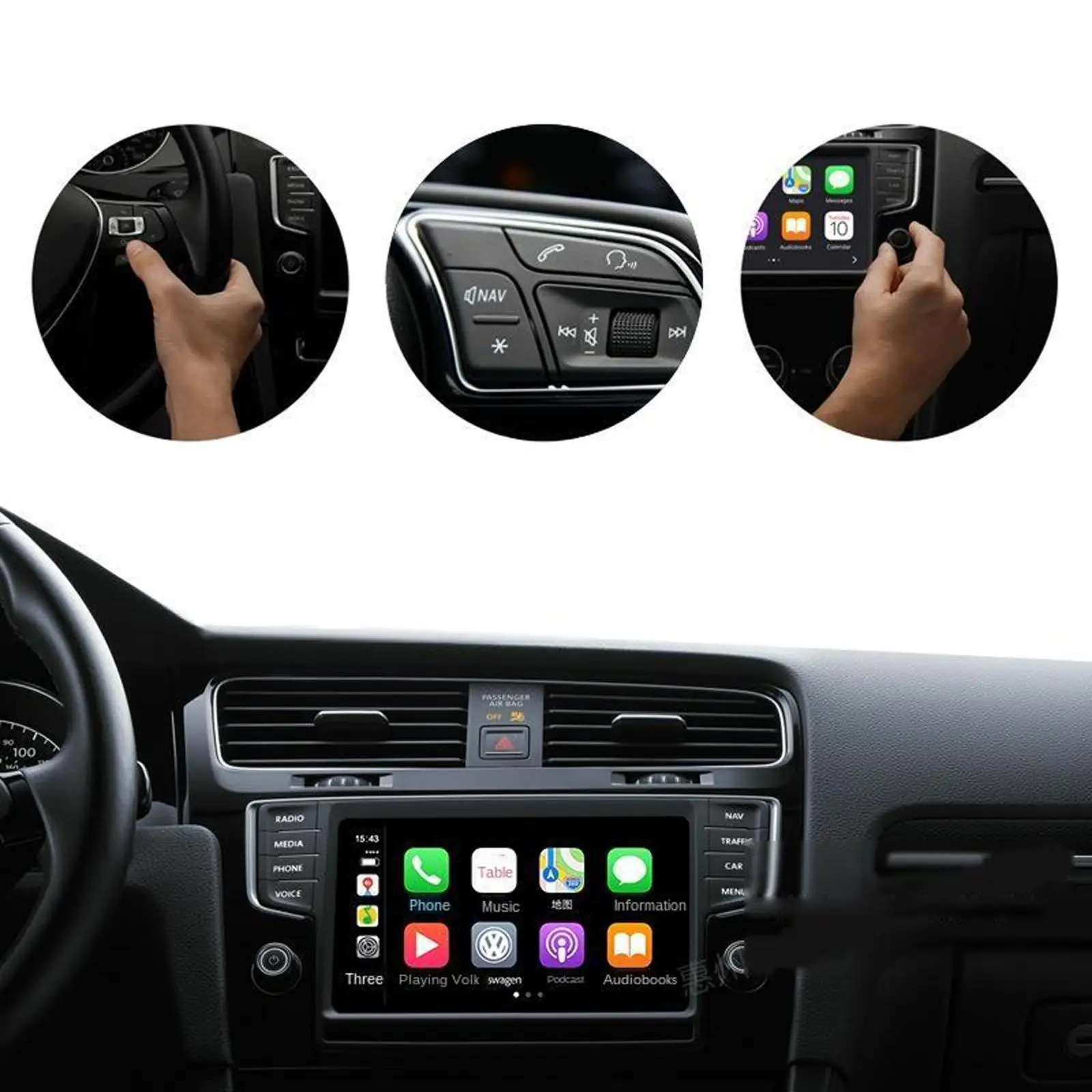 Wireless Adapter 2.0 Wired to Wireless Compatible with Factory Cars Audi for Porsche for Volvo Wireless Dongle