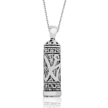 

KUTAYDAN 925 Sterling Silver Muhammad Written Cevşen Necklace