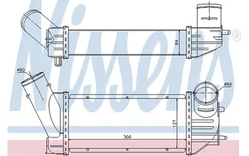 

NISSENS Intercooler, charger for PEUGEOT PARTNER 307