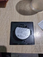 MiniTiger-Interruptor táctil de pared, estándar de la UE/Reino Unido, 1 entrada y 1 vía, Panel de interruptor de cristal blanco, 220-250V, solo función táctil