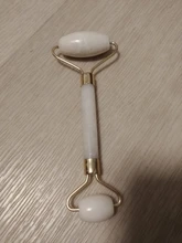 Rodillo de Jade para masaje Facial, rodillo de Jade verde y rosa, piedra Natural, herramientas para el rostro, mentón, cuello, belleza, cuidado de la piel