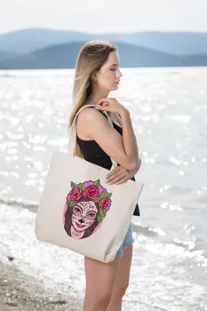 

Angemiel Bag Spanish Style Beautiful Women 'S Tote Shopping Beach Bag