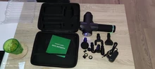 Pistola de masaje de alta frecuencia para relajación muscular, masajeador eléctrico con bolsa portátil, pistola de terapia para fitness