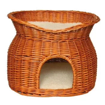

TRIXIE wicker Basket with bed up and 2 cushions 54 × 43 × 37 cm for cats