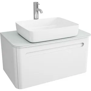 

Curbstone under the sink owl 1975 als 80x46 cm, white lacquer (ow09.01.00)