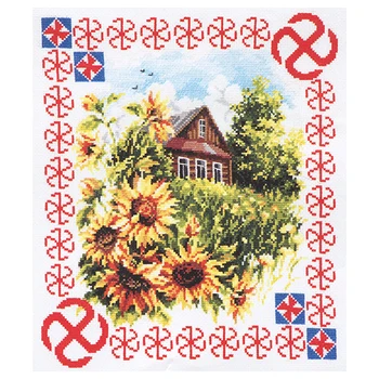 

88-10 set for embroidery wonderful needle 'protection doma' 28*23 cm