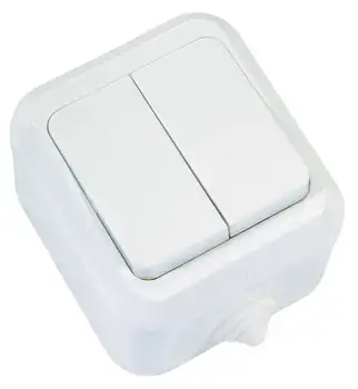 

Switch 2-cl. Op 10A IP44 p/Herm. Bel. Makel 18301
