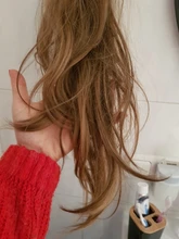 Soowee-Cola de Caballo de capas largas, extensión de cabello sintético, coleta rubia, coleta Flexible, postizos colitas