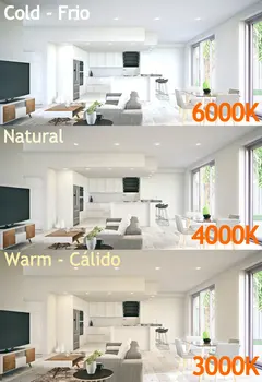 

JANDEI-5x LED Downlight 18W flat round recessed 6000K/4200K/3000K, aluminum Matt White hoop, for 200-205mm White Hollow