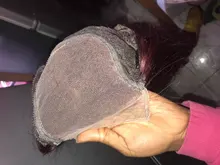 99J Borgoña transparente pelucas delanteras de encaje 4x4 de cierre de encaje pelucas brasileño recto 13*1 T parte pelucas de cabello humano Pre arrancó Remy