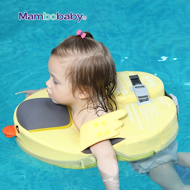 Mambobaby 1-3 Years Duckling Non-inflatable Baby Floater Swimming Float Waist Floats Swim Ring Swim Trainer Pool Accessories Toy