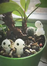 Ghibli-figuras de acción de la princesa Mononoke, Mini figuras de acción que brillan en la oscuridad, luminosas, elfo, árbol, figuras de dibujos animados