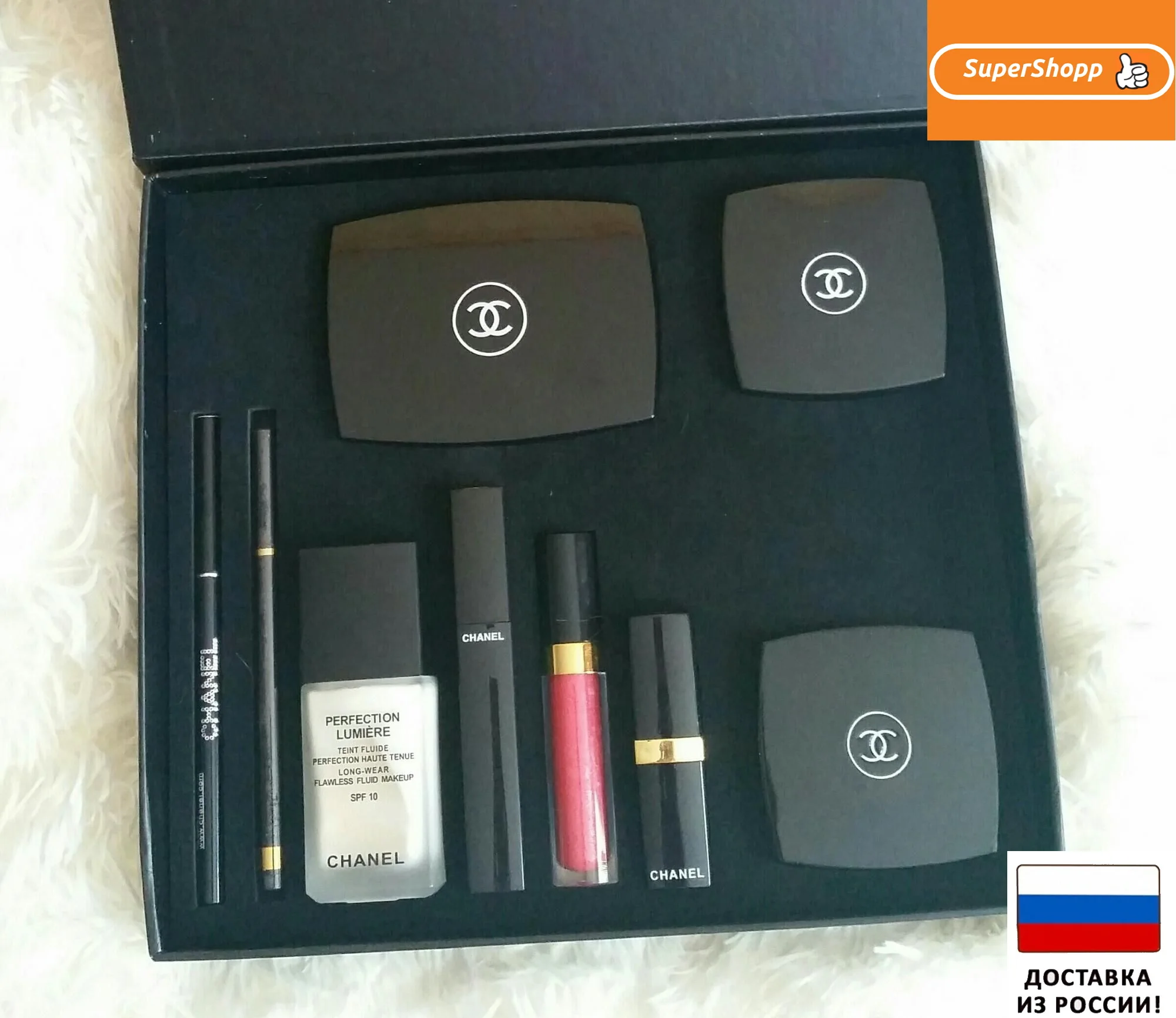 Gift Set Of Cosmetics Chanel 5 In 1 Mascara, Eau De Toilette Chance Tender, Coco  Mademoiselle 15 Ml, Eyeliner Lipstick Chanel - Makeup Sets - AliExpress