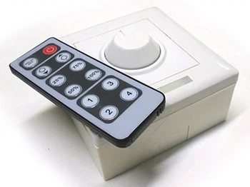 

Led Dimmer PWM PWM signal with wheel and IR remote Controller Kit for reel strip Led 12V 8A