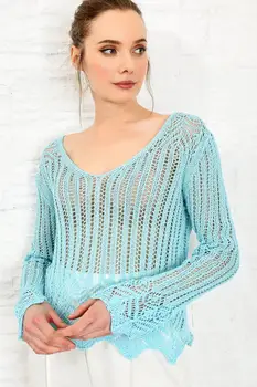 

Trend Alacati Style Women Seasonal Knitwear Bluz ALC-X3945