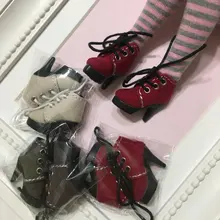 Tilda 2,5 cm Mini zapatos de muñeca para muñecas Blythe Toy, encantadores zapatos lindos de tacón alto para Azone Obitsu Licca BJD accesorios para muñecas