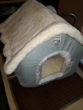 HOOPET-casa de perro para interior, cálida perrera, nido de cueva de Gato, nido de conejo, esterilla extraíble lavable, cama de dormir acogedora para gatos