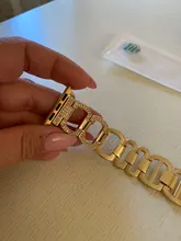 Pulsera de diamante de Metal de lujo para Apple Watch, banda de 44mm, 42mm, iwatch SE 6, 5, 4, 3, 2, 1, 38mm, 40mm, correa de acero inoxidable