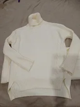 Women Tracksuit Pants Pullovers Sweater-Set Spring Wide-Legs Warm Turtleneck Autumn JXMYY