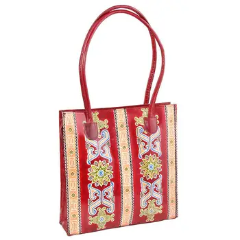 

Leather hand bag print