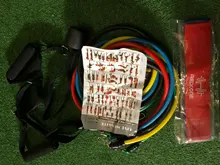 Juego de bandas de resistencia para Fitness, equipo de gimnasio de resistencia, expansor de entrenamiento elástico, 15 Uds.