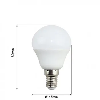 

LED BULB SPHERICAL E14 P45 5W COLD WHITE