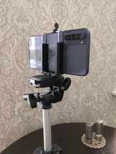 Tripod Phone-Clip-Accessories Phone-Holder Selfie-Stick Black for with 1/4inch-Nut