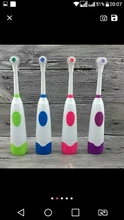 Juego de cepillos de dientes eléctricos con 2 cabezales, higiene Oral, No recargable, para niños, 1 Juego