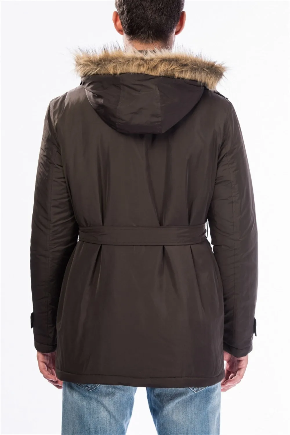 M8633 Пальто DEWBERRY-коричневый