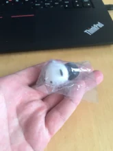 Mochi-pelota antiestrés para gato, juguete antiestrés blando que cambia de Color