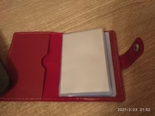 Tarjetero delgado de cuero PU para mujer, 26 tarjetas, tarjetero, monedero