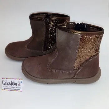 

Boots for girl half-in split color taupé, Dobsons.com