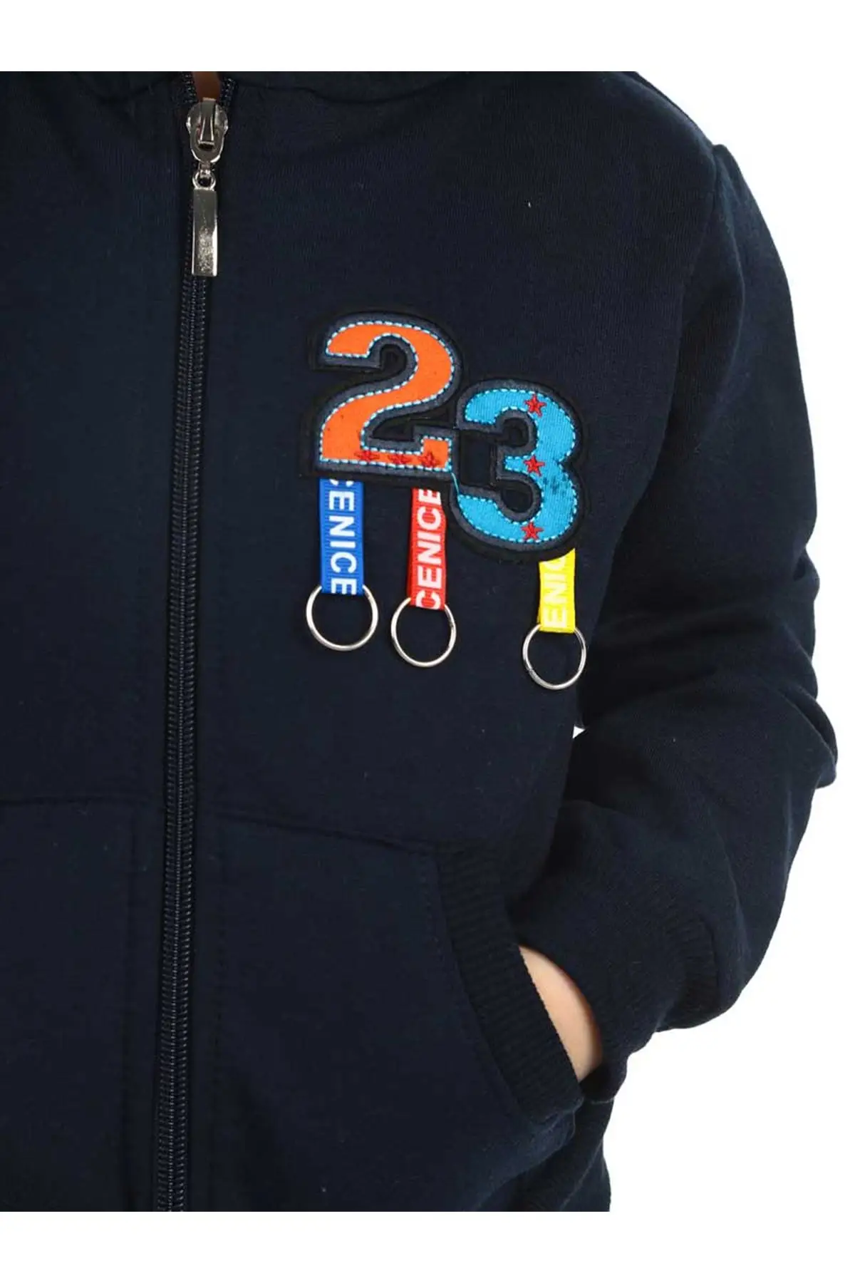 Темно синяя сезонная Детская куртка для мальчиков|Свитера| |