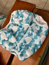 [Sigzagor] 1 grande nadar pañales pantalones tamaño OS todos en un pañal reutilizable bebé niña niño 18lbs-55lbs 8kg-25kg