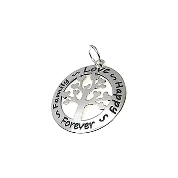 

Pendant 925 sterling silver m tree life FAMILY LOVE HAPPY FOREVER [AA7863]