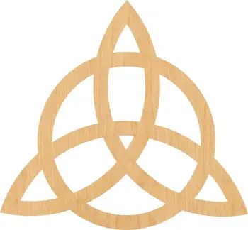 

Triquetra Wooden Laser Cut Out Shape - Great for Crafting - Hobbyist - D.I.Y. Projects