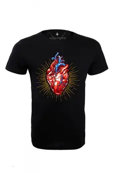 

Angemiel Wear Blue Veins Are Heart Cotton Black Male T-Shirt