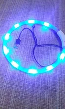 PanDaDa-Collar Led luminoso para perro, con Usb, para noche, recargable, intermitente de seguridad, brillante