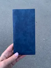 Carteira-cartera fina de 0,5 cm para hombre, billetera masculina de cuero natural suave