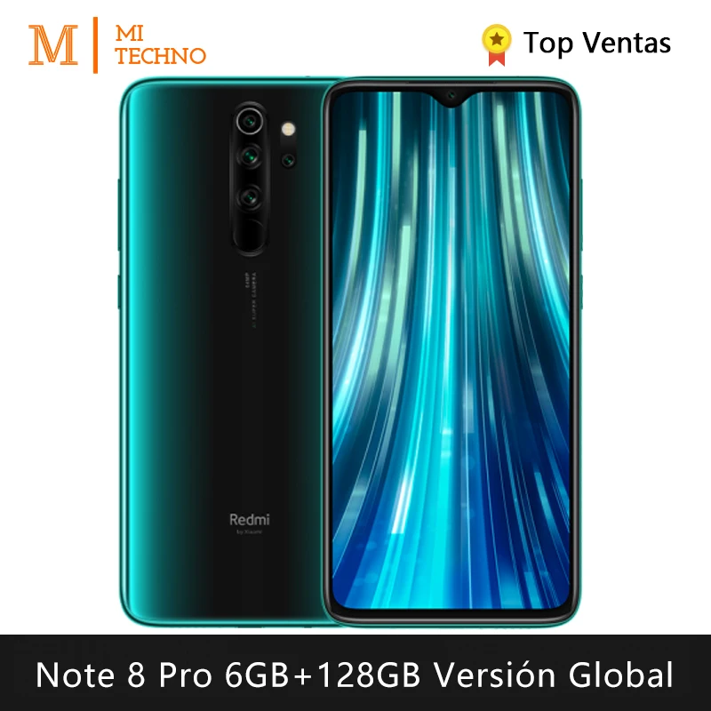 Xiaomi Redmi Note 8 Pro Smartphone(6GB RAM 128GB ROM telefono movil free new NFC android Quad camer