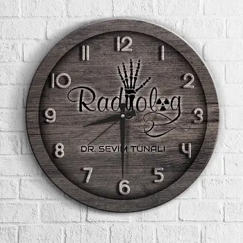 

Personalized Professional Radiologist Wood Wall Clock-1