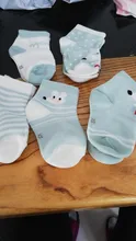 Calcetines de malla para bebé de 0 a 2 años, calcetines de algodón de dibujos animados para niño y niña, bonitos calcetines para niño recién nacido, accesorios para bebé, 5 par/lote